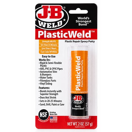 PLASTIC WELD EPOXY PUTTY 8237 - J-B WELD (USA)
