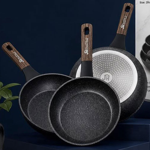 Home Frying Pan Set 3 pcs (20+24+28 cm) - Joudah Home