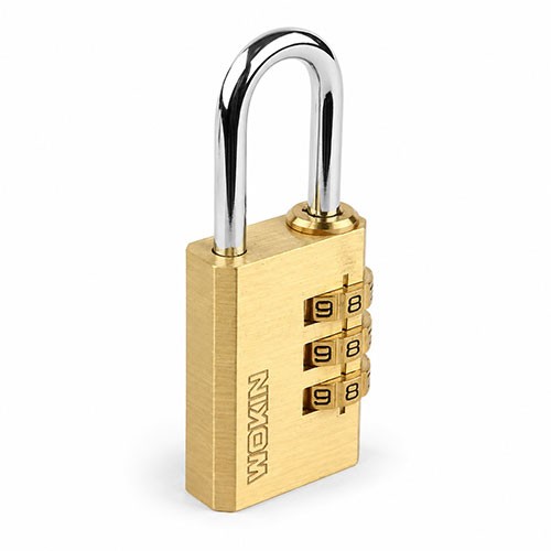 INDUSTRIAL COMBINATION BRASS PADLOCK 30 MM - WOKIN (CHINA)