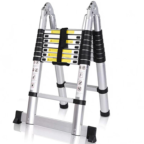 Double-Sided Telescopic Aluminium Ladder, 2 x 8 Steps - Fonirte (China)