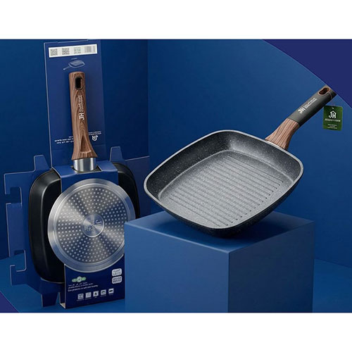 Square Grill Pan designed for all types of uses 24 cm - Joudah Home