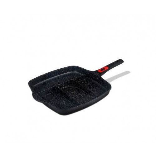 Die-Cast 4 In 1 Fry Pan With Detachable Handle And Glass Lid 32x32x4.4 CM - Berlinger Haus