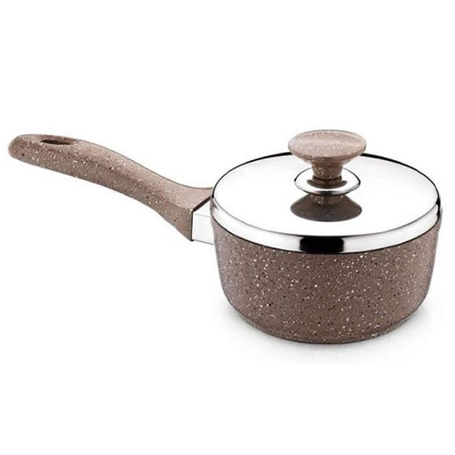 Granite Saucepan With Stainless Steel Lid 18 CM - Saflon