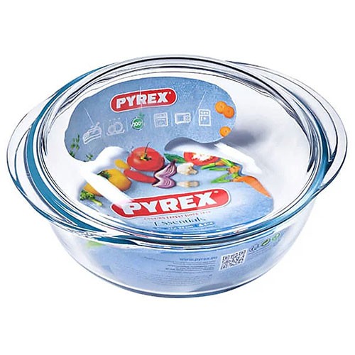 Round Casserole With Lid (1.6 Lt. + 0.5 Lt.) - Pyrex