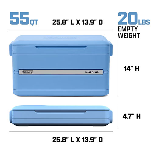Cooler Snap-N-Go 55QT Daydream - Coleman
