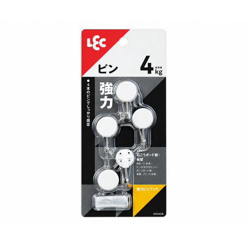 Strong Pin Hooks, 4 Pieces &ndash; LEC