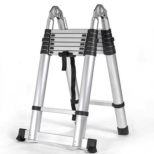 Double-Sided Telescopic Aluminium Ladder, 2 x 7 Steps - Fonirte (China)