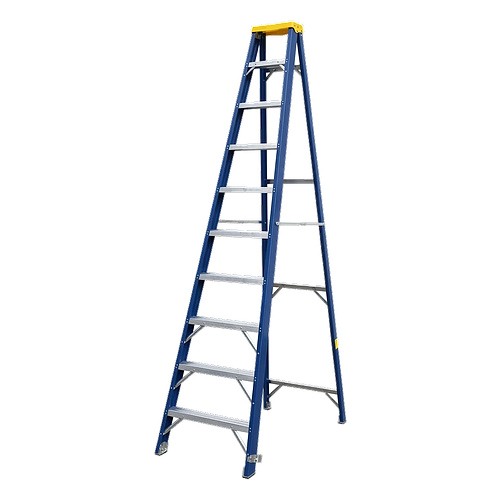 Fibreglass A-Frame Ladder, 10 Steps - Fonirte (China)