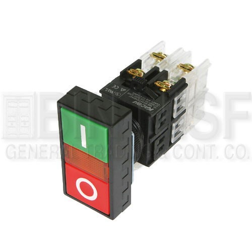 BINNISFON/OFF PUSH BUTTON SWITCH K2226D 220VAC Kacon (Korea)
