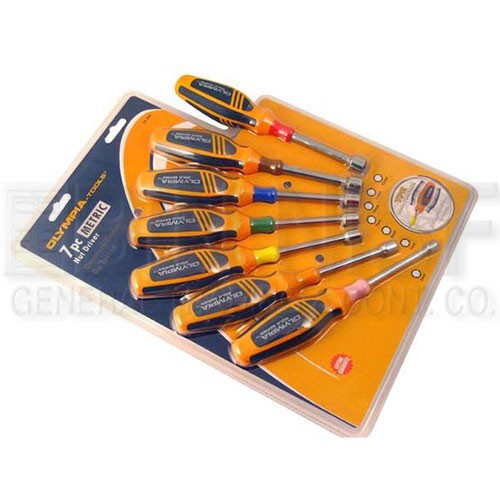 P.I.T. 7PC Metric Nut Driver Set,3.5-inch Solid Jamaica
